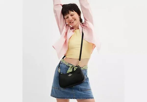 Bolso de hombro Teri en lona de la firma - Imagen 5